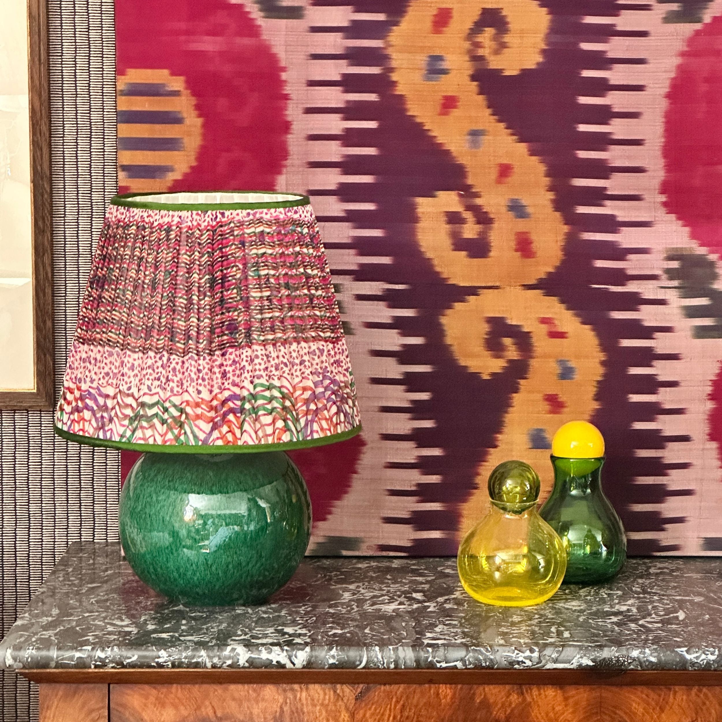 14 inch multicoloured Gathered Lampshade