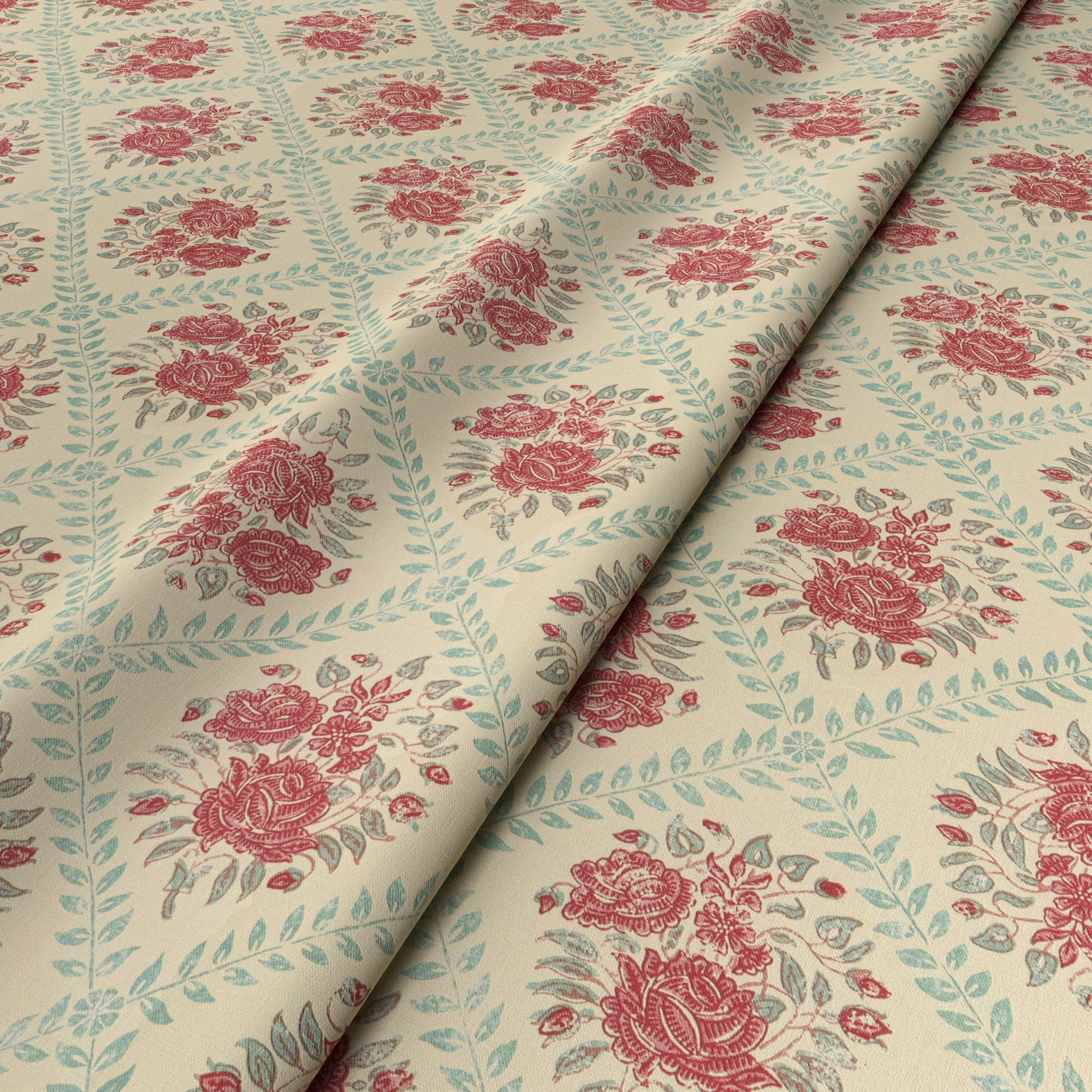 Rose Trellis Fabric (Sample)