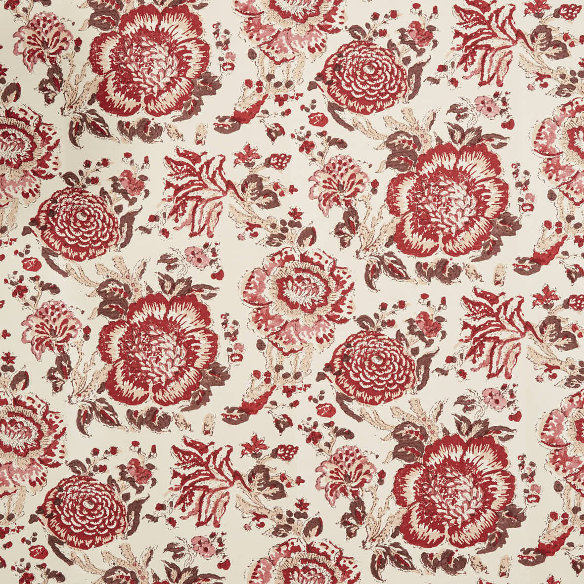 Dahlia Red Wide Wallpaper