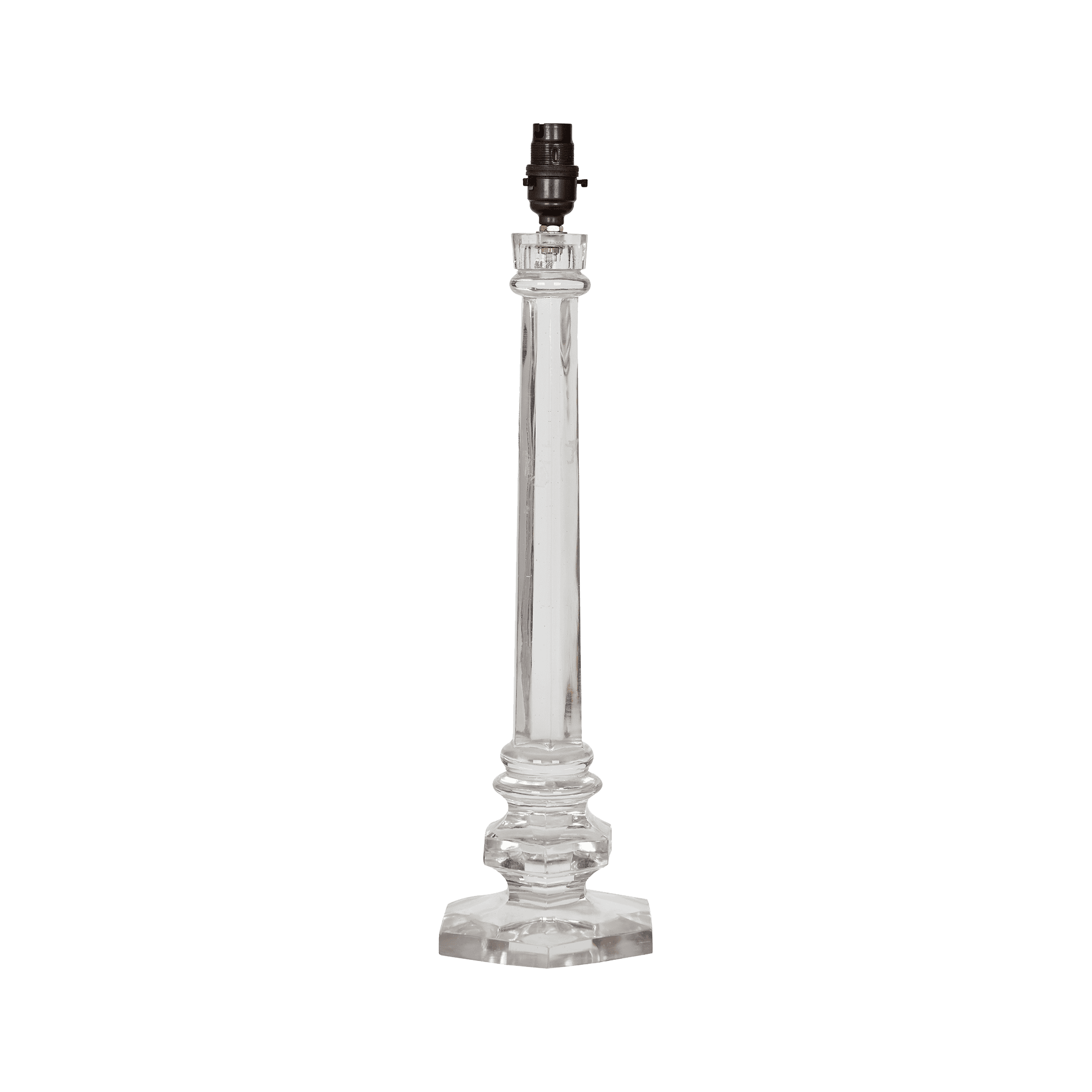 Cut glass column lamp by Sarah Vanrenen
