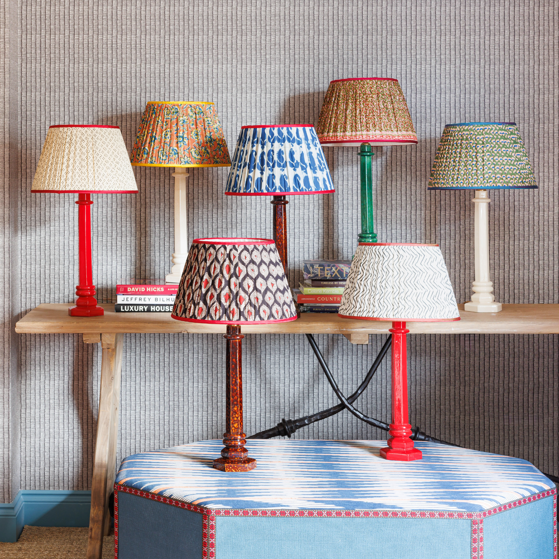 Column Lamp in Green by Sarah Vanrenen